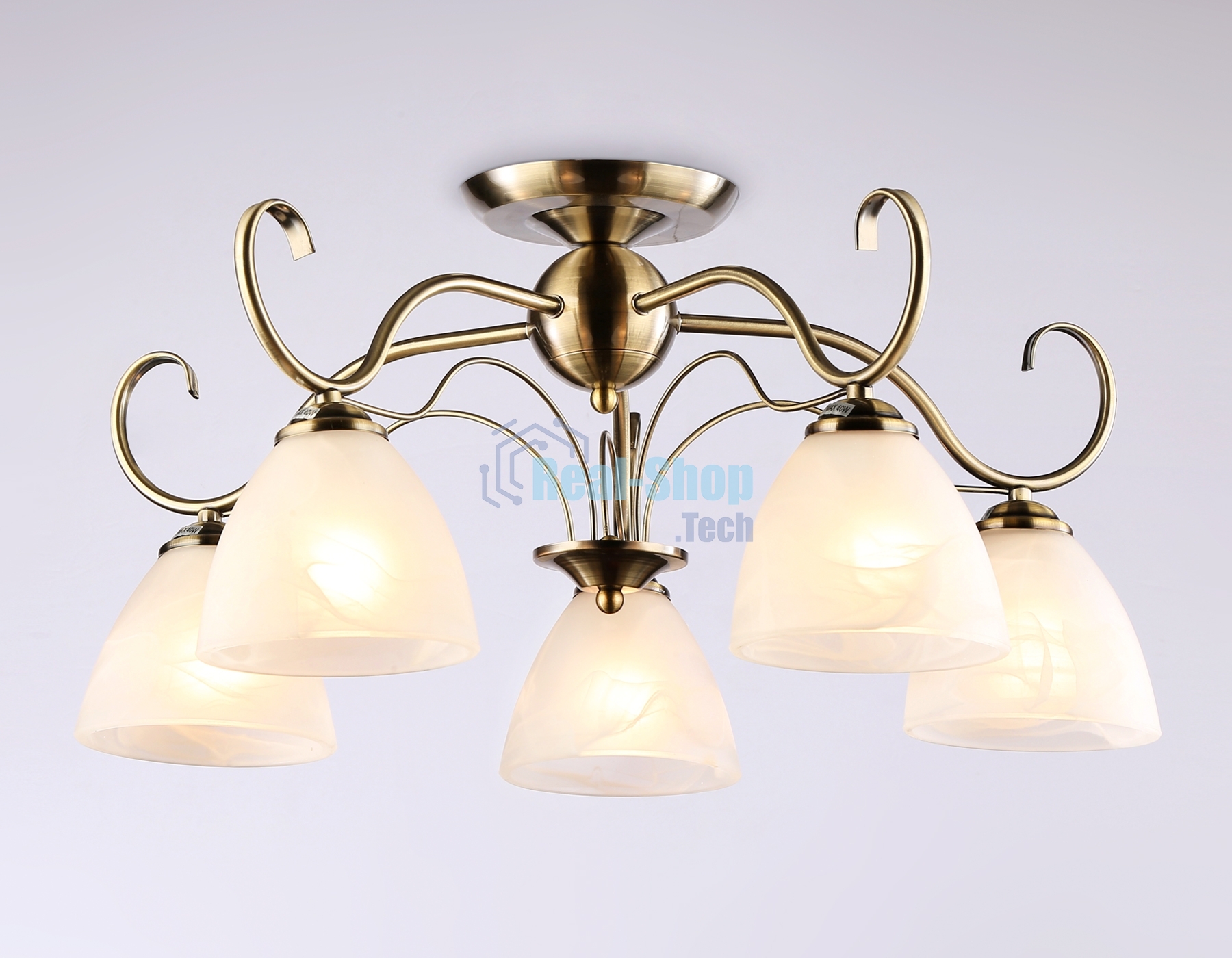 Светильник Ambrella light TR3046/5 SB/FR бронза/белый матовый E27/5 max 40W D595*285