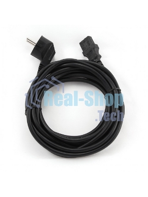 Кабель питания Cablexpert PC-186-10, 3.0м, Schuko- C13, 6А, черный, с заземлением