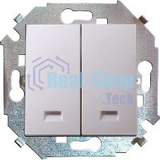 Механизм выключателя 2-кл. СП Simon15 16А IP20 с индик. бел. Simon 1591392-030