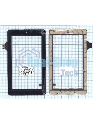 Сенсорное стекло (тачскрин) CTP-0106-R3, черное