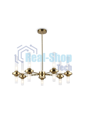 Люстра Ambrella light LH55360/14 BS/CL латунь/прозрачный G9/14 max 30W D750*690