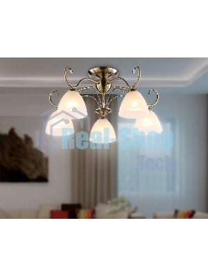 Светильник Ambrella light TR3046/5 SB/FR бронза/белый матовый E27/5 max 40W D595*285