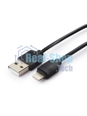 Кабель USB Гарнизон GCC-USB2-AP2-1M AM/Lightning, для iPhone5/6/7, IPod, IPad, 1м, черный, пакет