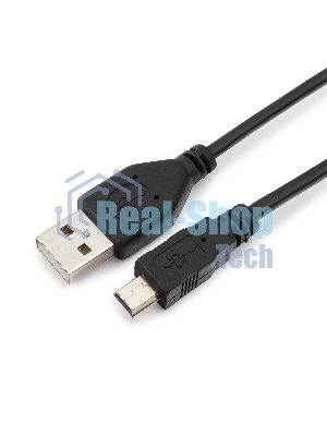 Кабель USB 2.0 Гарнизон GCC-USB2-AM5P-1M, AM/miniBM 5P, 1м, пакет