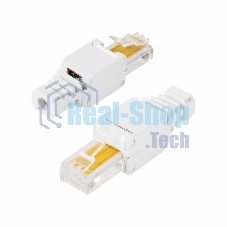 Разъем Rexant RJ-45(8P8C) под витую пару, UTP, категория 5e, самозажимной