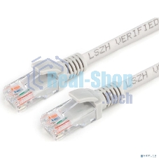 Патч-корд LSZH медный UTP Cablexpert PP30-5M cat.5e, 5м, литой, многожильный, серый