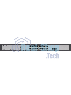 Коммутатор Unmanaged Switch 16x1000Base-T PoE, 2x1000Base-X SFP, PoE Budget 200W, Long-range PoE up to 250m, 19