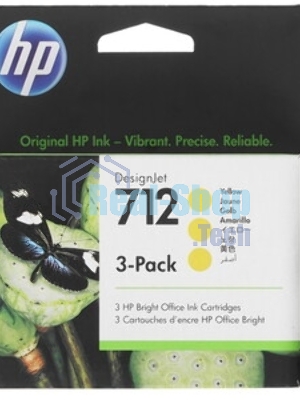 Картридж струйный HP 712 3ED79A желтый x3упак. (29мл) для HP DJ Т230/630