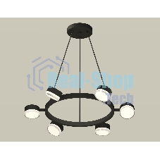 Светильник Ambrella light XB9193203/6 SBK/FR/CL черный песок/белый матовый/прозрачный GX53 (C9193, N8399)