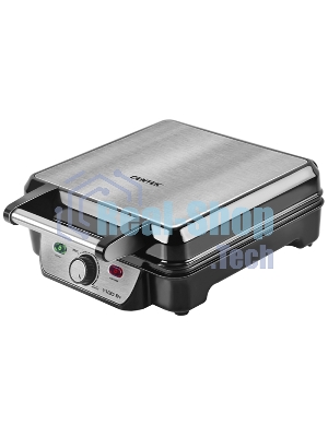Вафельница Centek CT-1453 1100Вт Вафли- венские х4, 240х240мм, антипригарное покрытие, нерж сталь
