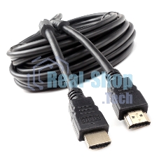Кабель HDMI Cablexpert CCF2-HDMI4-10M, 19M/19M, v2.0, медь, позол.разъемы, экран, 2 фер.кольца, 10м, черный, пакет