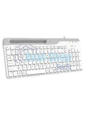 Клавиатура проводная A4Tech Fstyler FK25, USB, белый/серый