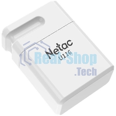 Флешка USB Netac U116 (NT03U116N-004G-20WH), 4Gb, USB 2.0, R/W 70/30, белый