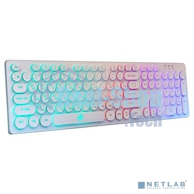 Клавиатура проводная Dialog Gan-Kata KGK-16U WHITE - игровая с RGb-подсветкой, USB, белая