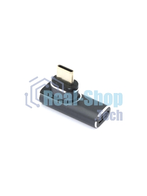 Переходник USB 4 Type-C мама-папа угловой с магнитным разъемом тип 2