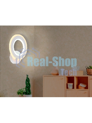 Настенный светодиодный светильник FA8812 WH белый 11W 190*220*50
