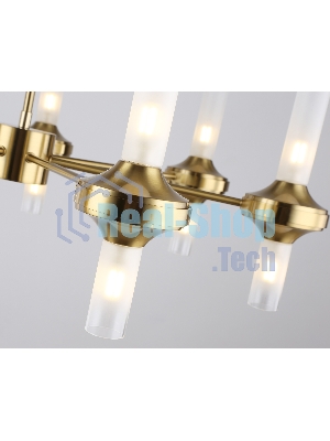 Люстра Ambrella light LH55360/14 BS/CL латунь/прозрачный G9/14 max 30W D750*690