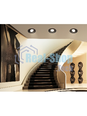 Светильник Ambrella light TN1142 BK черный IP44 GU5.3 D95*38