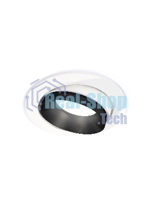 Комплект встраиваемого поворотного светильника Ambrella light XC7651021 SWH/PBK белый песок/черный полированный MR16 GU5.3 (C7651, N7031)
