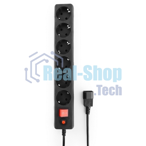 Сетевой фильтр Гарнизон EHB-0 0,5 м 6 розеток черный для UPS