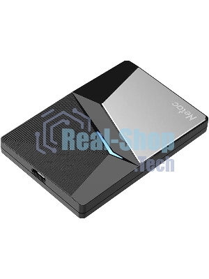 Внешний SSD Netac Z7S, 120 Gb, USB 3.2 Gen 2 Type-C, R/W 550/480, черный
