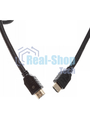Кабель аудио-видео Cactus CS-HDMI.2-1 HDMI (m)/HDMI (m) 1м. позолоченные контакты черный