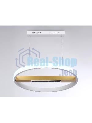 Светильник Ambrella light FL51488 WH/GD белый/золото 62W 3000K-6400K D600*1000 (ПДУ ИК)