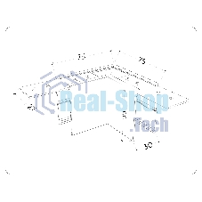 GL1031 WH белый коннектор угловой для накладного шинопровода Magnetic 220V 80*80*52