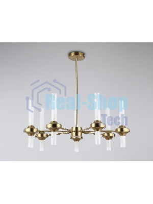 Люстра Ambrella light LH55360/14 BS/CL латунь/прозрачный G9/14 max 30W D750*690