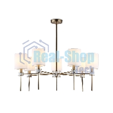 Люстра Ambrella light LH72373/7 DBS/WH темная латунь/белый E14/7 max 40W D840*720