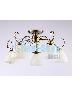 Светильник Ambrella light TR3046/5 SB/FR бронза/белый матовый E27/5 max 40W D595*285
