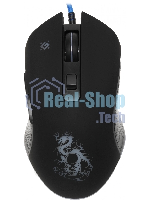 Мышь проводная Defender Sky Dragon GM-090L черный, 3200 dpi, USB, кнопки - 6