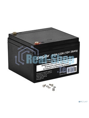 Батарея для ИБП ExeGate DTM 1226 (12V 26Ah), клеммы под болт М5