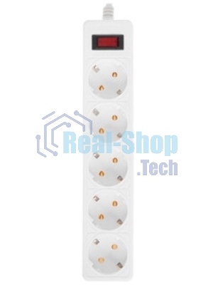 Сетевой фильтр Smartbuy (SBSP-50-W) - 5 роз х 5 м - белый