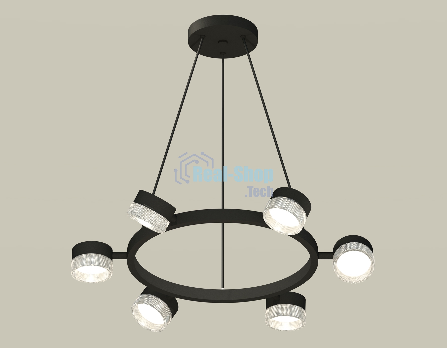 Светильник Ambrella light XB9193250/6 SBK/CL черный песок/прозрачный GX53 (C9193, N8480)