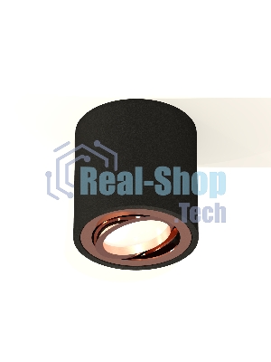 Светильник Ambrella Light XS7532005 SBK/PPG черный песок/золото розовое полированное MR16 GU5.3 (C7532, N7005)