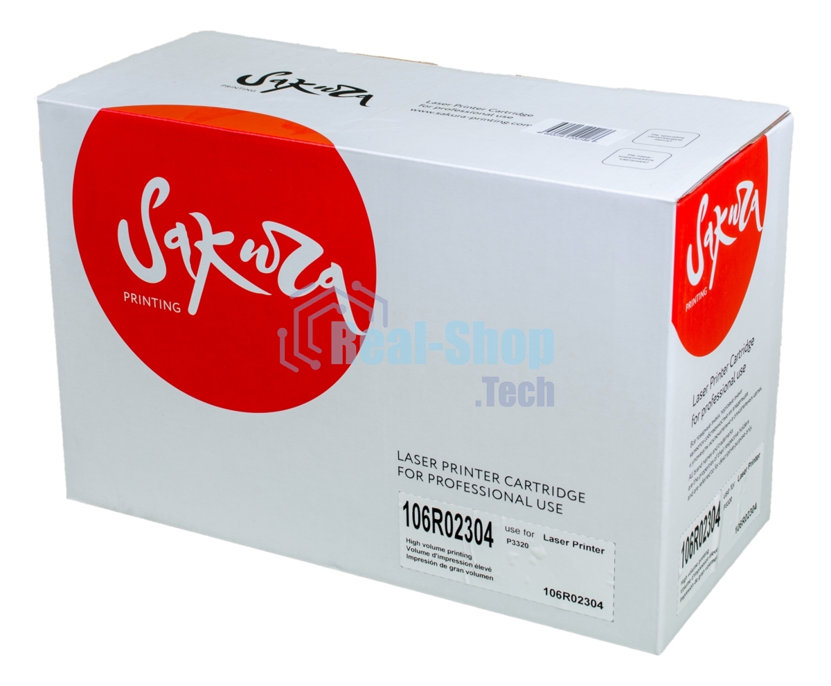 Картридж лазерный Sakura 106R02304 для Xerox P3320, черный, 5000 к.