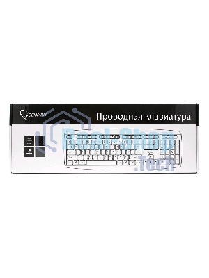Клавиатура проводная Gembird KB-8351U-BL, USB, черный