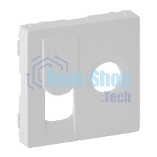 Лицевая панель розетки TV-RJ45. Белая Valena LIFE. 