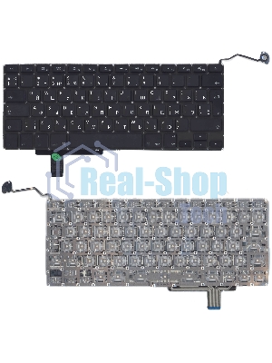 Клавиатура для ноутбука Macbook A1297 черная, большой Enter