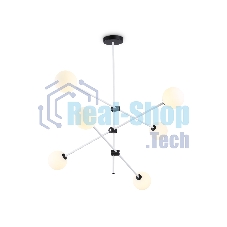 Светитльник Ambrella Light TR2512/6 WH/BK белый/черный G9/6 max 10W D970*830