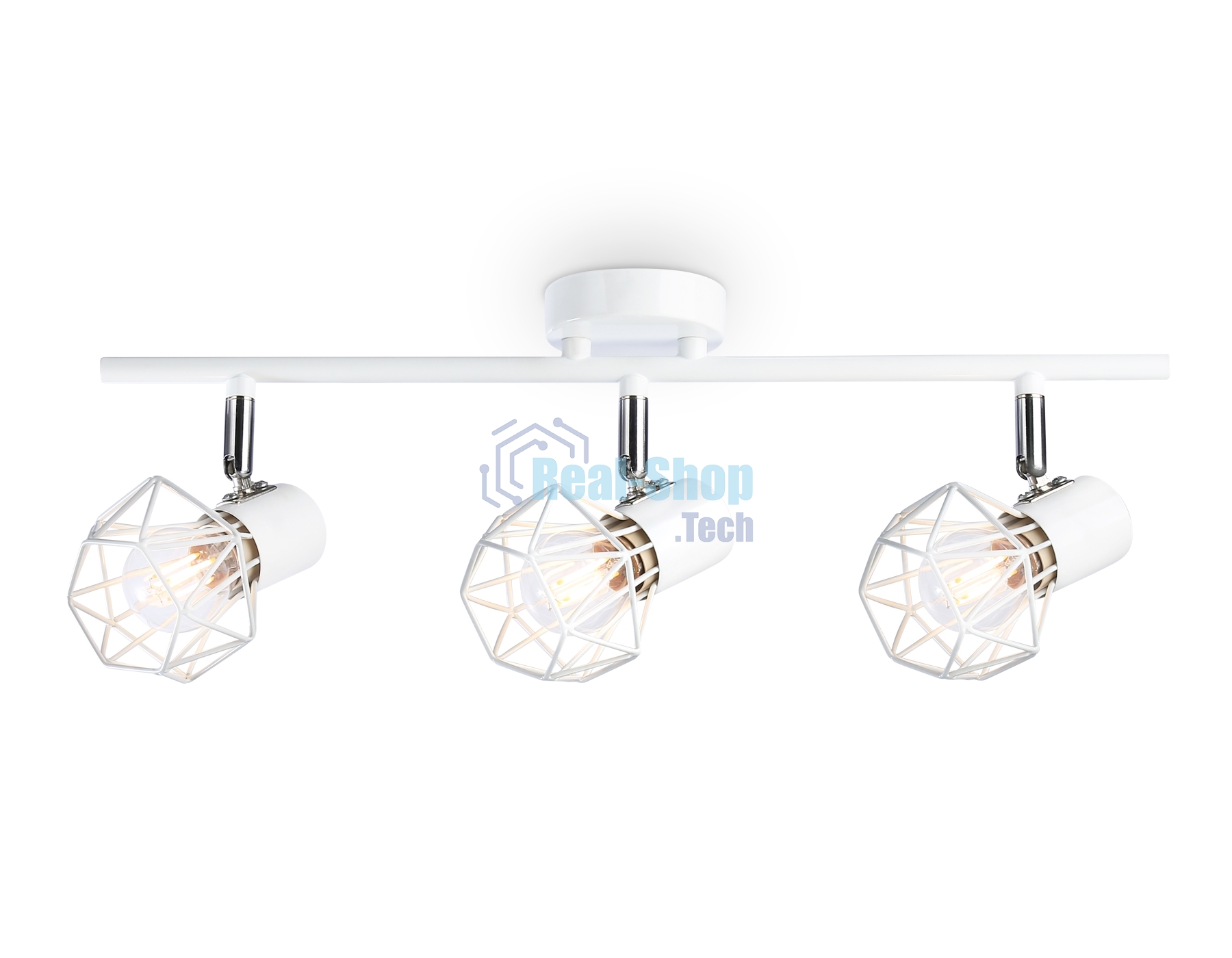 Светильник Ambrella light TR8631/3 WH/CH белый/хром E27*3 max 40W 460*91*175