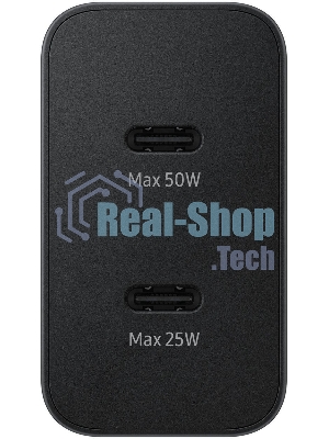 Сетевое зарядное устройство Samsung EP-T5020 50W 3A (PD) 2xUSB type-C для Samsung черный