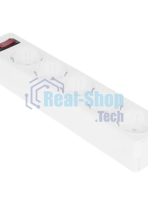 Сетевой фильтр Smartbuy (SBSP-50-W) - 5 роз х 5 м - белый