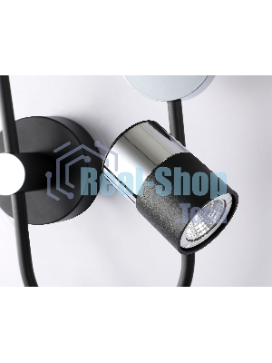 Светильник Ambrella light FL51601/3 BK/CH черный/хром 11W 4200K+GU10 424*275*100