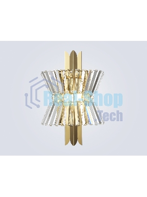Настенный светильник Ambrella light LH41029/2 BS/CL латунь/прозрачный E14*2 max 40W 310*180*460