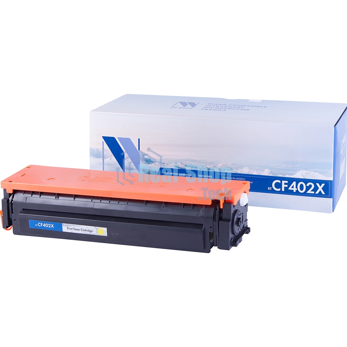 Картридж лазерный NVPrint совместимый HP CF402X Yellow для CLJ Color M252, MFP M277 (2 300k)