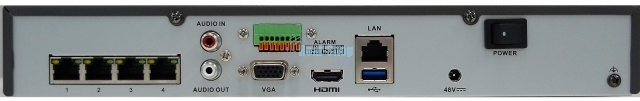Видеорегистратор IP 4CH 4POE HiWatch DS-N304P(D) HIKVISION