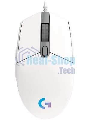 Мышь проводная Logitech G102 LIGHTSYNC белый, 8000 dpi, USB, кнопки - 6