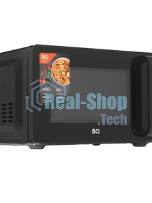 Микроволновая печь BQ MWO-20004SM/W черный, 20 л, 700 Вт, переключатели - поворотный механизм